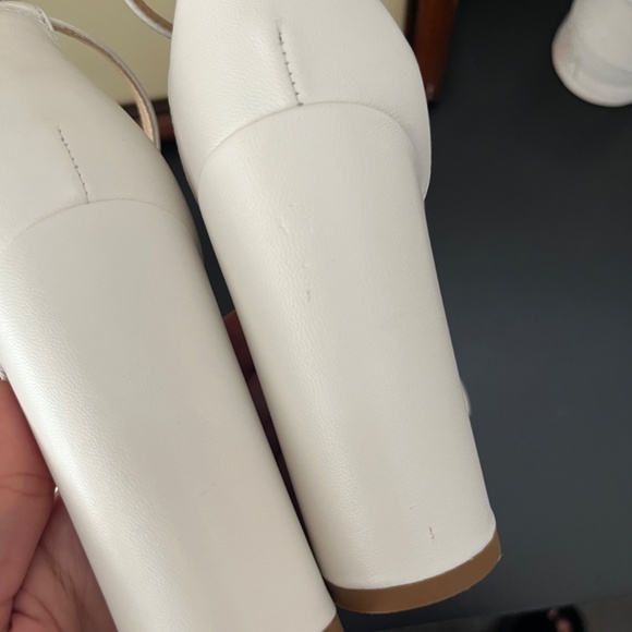 Sam Edelman yaro white heels size 8 - Picture 4 of 6